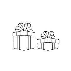 Gift box Vector illustration isolated on white background from event collection. gift box icon trendy and modern gift box symbol for logo, web, app. gift box icon flat vector illustration for graphic 