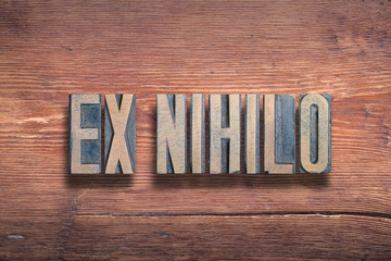 ex nihilo wood
