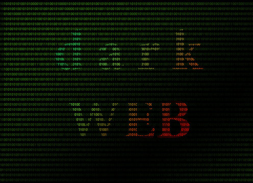 word darkweb on binary background