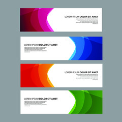 Fototapeta premium Vector Abstract design banner web template