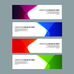 Fototapeta premium Vector Abstract design banner web template
