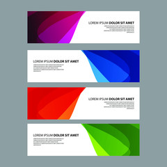 Fototapeta premium Vector Abstract design banner web template