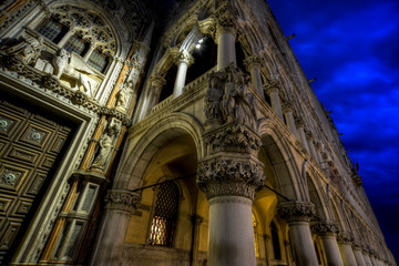 twilight on St. Mark's Basilica in Venice Italy