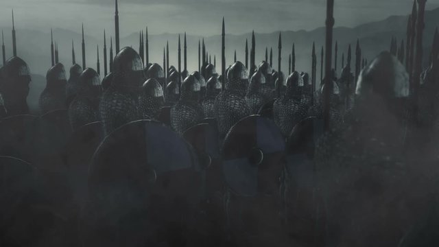 Army of Saxons Armed and Ready for War
