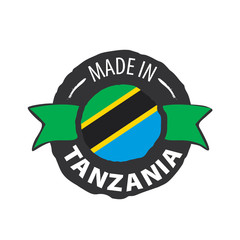 Tanzania flag, vector illustration on a white background