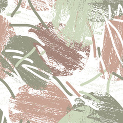 Seamless Pattern with Brush Strokes.	