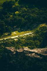 aerial view of the city