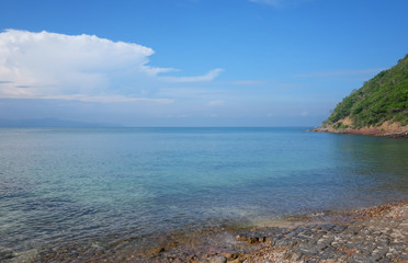 Daytime seaside view in Thailand.