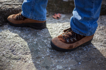 Woodland Hiking, Those Hiking Boots, Standing On Solid Ground