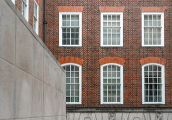 British Georgian Red Brick Architecture in London, UK