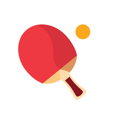 sport ping pong racket with ball flat style