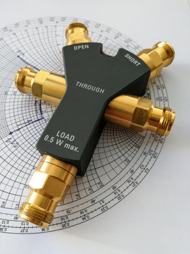 Calibration Kit For RF VNA In Front Of Smith Chart