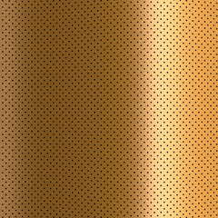 Render of curved, metallized designer paper in gold