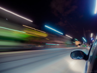 Longexposure, voiture, abstrait