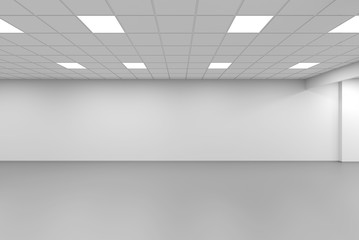 Empty office interior background, 3d render