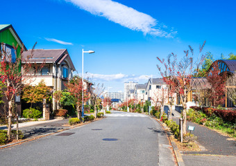 閑静な住宅街　無電柱化区域