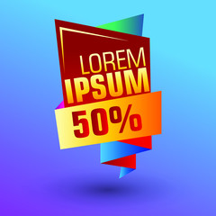 Flash Sale Design for business. Discount Banner Promotion Template. Flash Sale banner template design vector