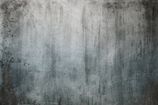 Concrete gray dirty grunge wall background.