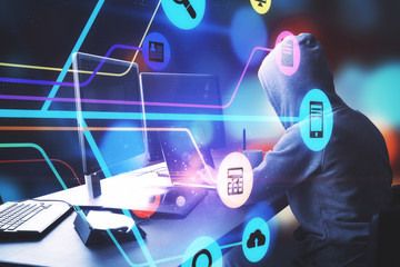 Technology and hacking concept