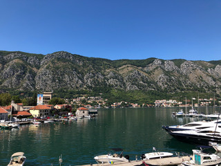 Fototapeta na wymiar View over Kotor bay, Montenegro
