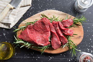 top view tagliata