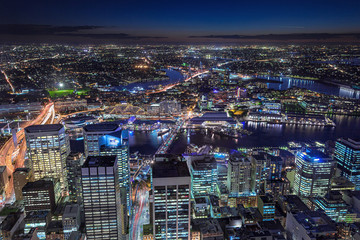 オーストラリア・シドニータワーからの夜景 1