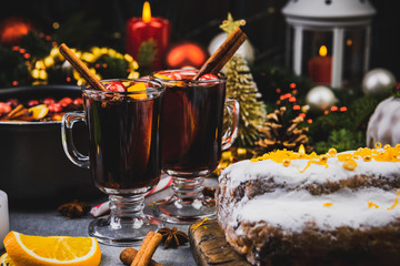 Warming Mulled Wine. Festive Spirit. Celabrating Christmas