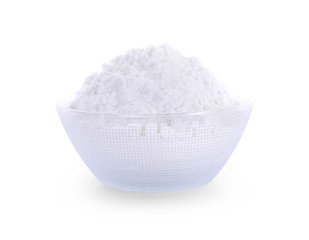 tapioca flour isolated on white background