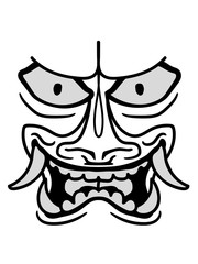 chinesische dämon maske gesicht 