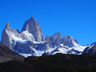 Wonderful view of Mount Fitz Roy in Los Glaciares National Park near El Chalten, Patagonia, Argentina