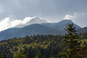 Fototapeta premium panoramic view of the mountains