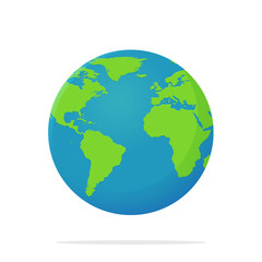 globe isolated on white background