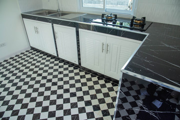 interior of modern kitchen