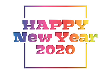 Happy 2020 new year. Greeting card for holidays banners, flyers, invitations, christmas themed congratulations, banners, posters, business diaries, invitation card. 
