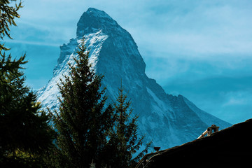 The Matterhorn is the Mountain of Mountains. Shaped like a jagged tooth, it straddles the main watershed and border between Switzerland and Italy. 