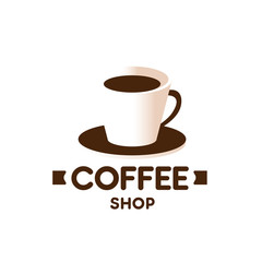 Coffee cup vector best for restaurant or coffee shop logo vector illustration