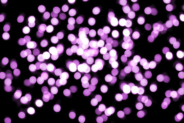Abstract purple Lights bokeh . Unfocused Light background. Blured night light. background, 