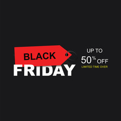 Black friday sale poster 50%