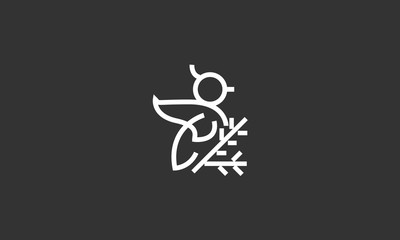 Fototapeta na wymiar Bird logo icon, Bird logo design.. Line based logos. Abstract style logo icons. Business logo design
