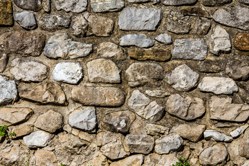 Texture of a stone wall. Stone wall as a background or texture. 