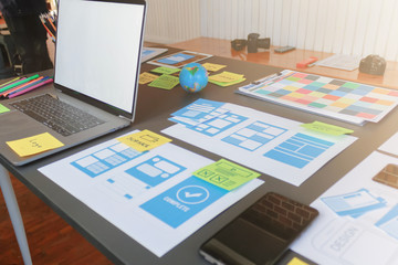 Smooth Focus,A group of web designers are working together to develop a mobile responsive website with UI / UX Front End Designer Previewing.