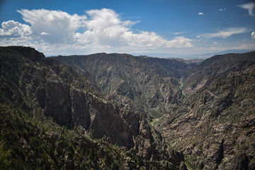 Fototapeta na wymiar view at black canyon national park