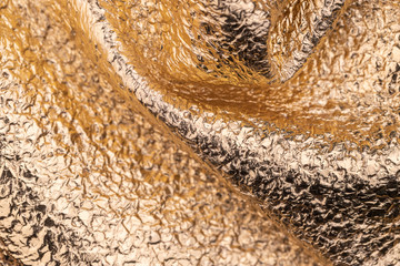 Golden leatherette texture.