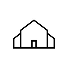 House outline icon illustration isolated vector sign symbol