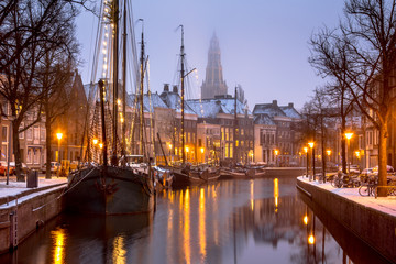 Fototapeta na wymiar Historic sailing ships Groningen