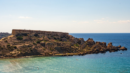 Fototapeta na wymiar Għajn Tuffieħa Bay, Malta