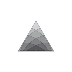 Fototapeta premium triangle gradient shine logo vector