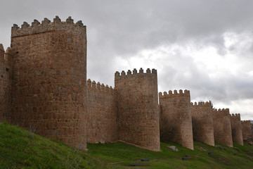 Fototapeta na wymiar Murailles d'Avila, Espagne