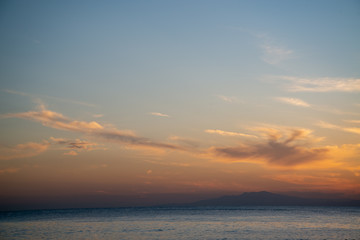 Fototapeta premium 夕焼けと水平線