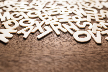 Wooden English Alphabets